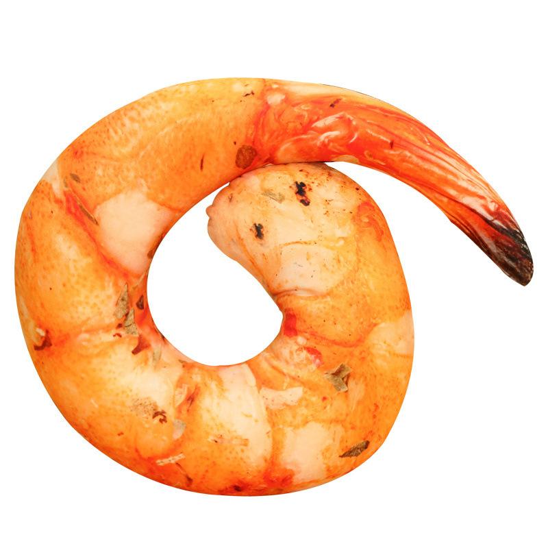Creative Big Shrimp Throw Pillow Plush Toy Fried Shrimp Doll Girl Bed Sleeping Rag Doll Birthday Gift