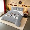 3 Piece Bedding Set Peanuts Snoopy Charlie Brown Abbey Road Beatles Parody Print Duvet Cover for Adult Fan Gift