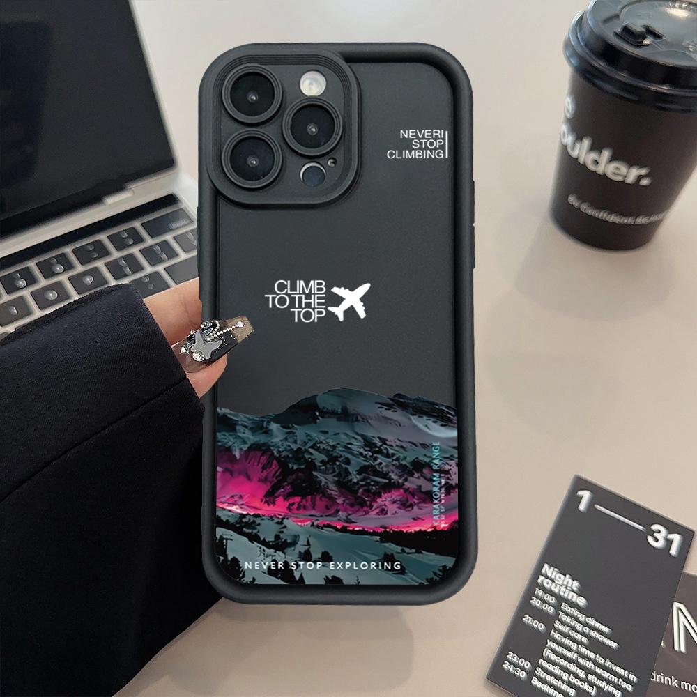 Peak Plane Phone Case For Xiaomi 14T Pro 13 12 11 Lite 14 13T 12T 12X Poco X6 X5 X3 F5 F6 M6 Pro Shockproof Candy Silicone Cover