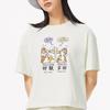 Li Ning X Disney Mickey Series Cartoon Print Short Sleeve T-Shirt Women Tops Light-Green AHSS266-4