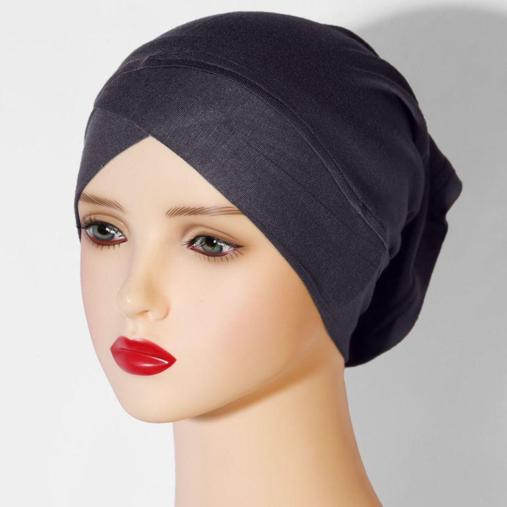 Soft Texture Headwrap Modal Jersey Inner Hijab Caps Comfortable Underscarf  Daily Wear