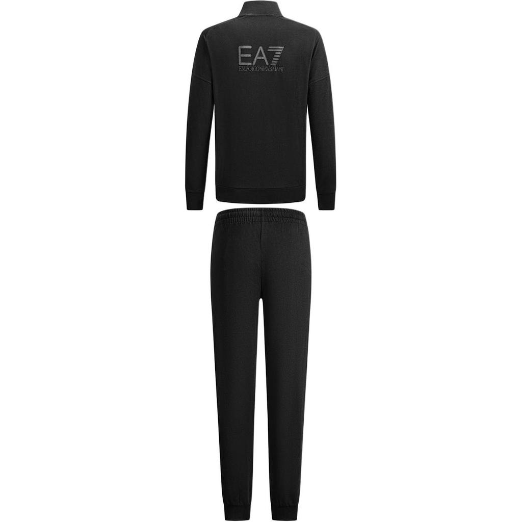 Emporio Armani EA7 Cotton Stand Collar Zip Long Sleeve Casual Sports Suit Men Suits 7M000907-AF13512-UC001