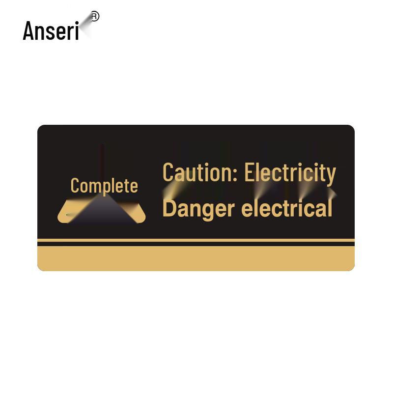 Acrylic Danger: Electricity Warning Sign Danger: Electricity