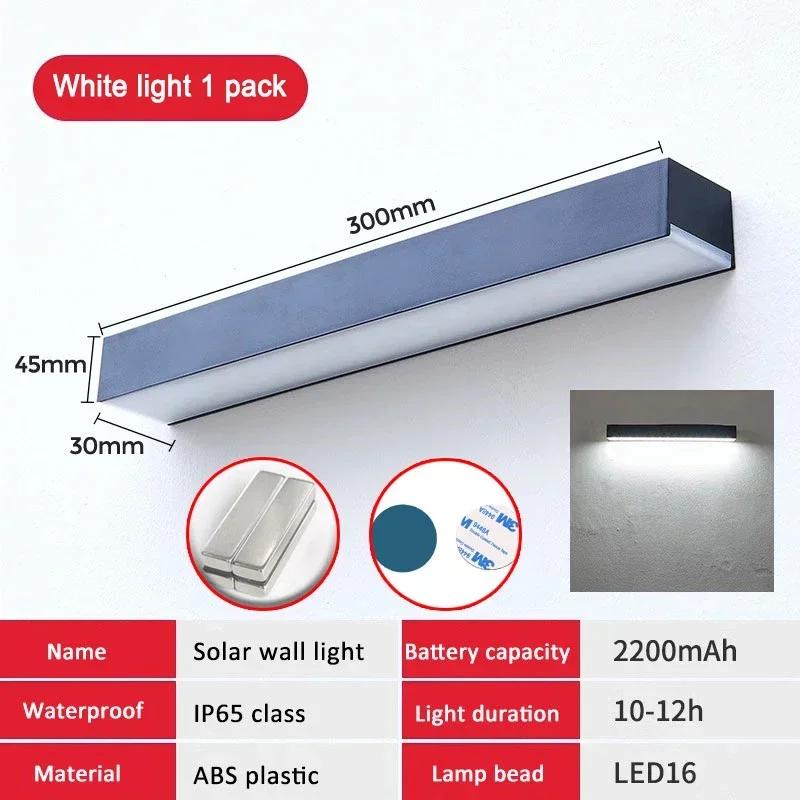 Magnetic Solar Wall Light Induction Solar Sconce IP65 Waterproof Wall Lamps Courtyard Garden Decorative Lighting Outdoor Lights