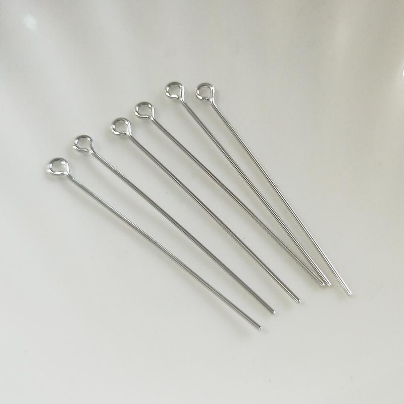 Multi Sizes Rhodium Plated Eye Pins/Ball Head /Flat Head Pins Wholesale,High Quality DIY Jewelry Making Findings Accessories