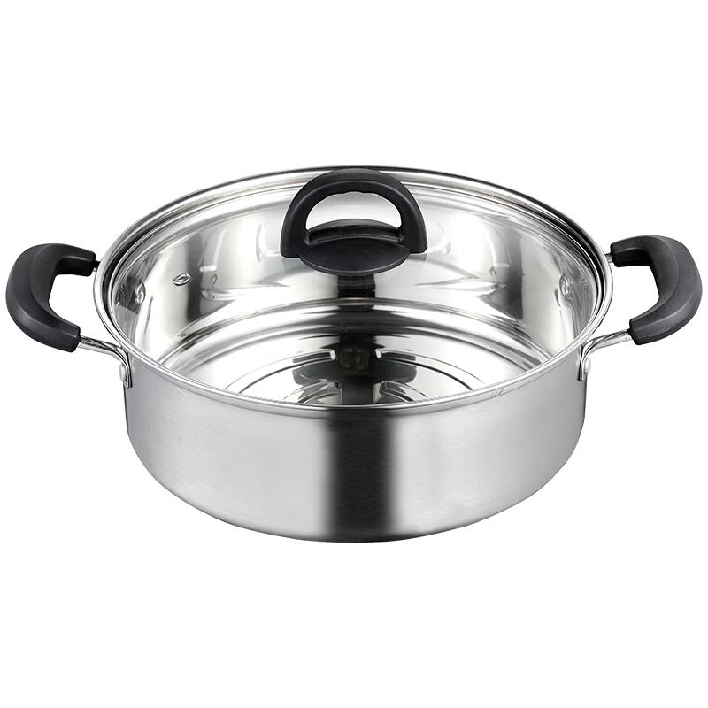 KEGOO 30cm Stainless Steel Hot Pot & Soup Pot