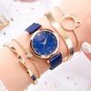 Women s Watch and Bracelet Set Fashionable Simple Quartz Watch with Bracelet for Business Casual Activities