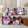 1Pc Touhou Project Pillow Case Fashion Square Pillowcase Bedroom Sofa Room Ins Decoration Leisure