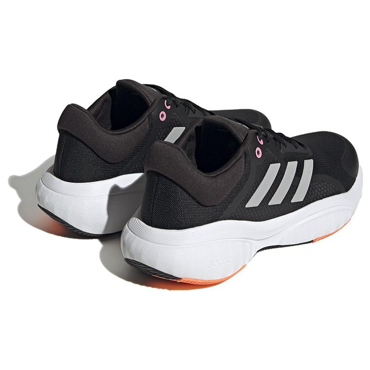 Adidas Response Comfortable Eco-Friendly Fabric Non-Slip Wear-Resistant Lightweight Low-Top Short Distance Running Shoes Women sneaker Black HP5927