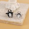 Personality Retro Animal Spider Water Drop Crystal Couple Rings for Women Punk Style Hip Hop Rock Finger Jewelry Accessory Gift