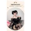 Domila Sexy Spice Girls Pure Sex Underwear Three-dimensional Butterfly One-word Neck Long Sleeve Short Skirt Slim F671