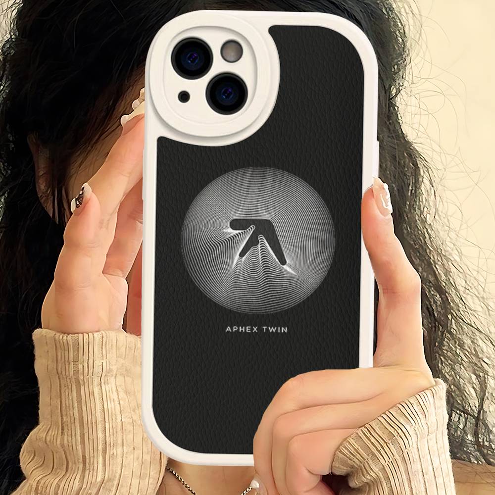 DJ A-Aphex T-Twin Phone Case Hard Leather For IPhone 14 13 16 Mini 15 14 11 12 Pro Max Plus Fundas