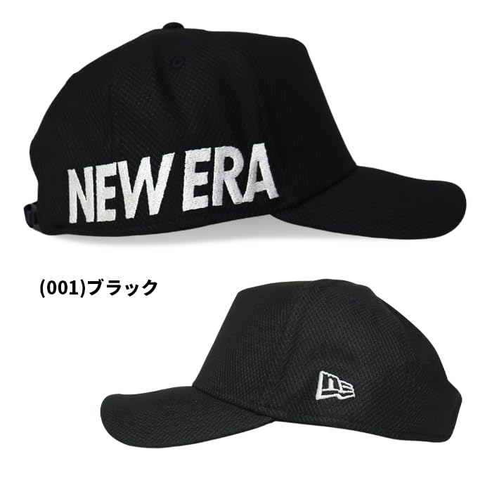 New Era 9FORTY GF 940AF Diamond Era Unisex Golf Cap, UPF50+, Antibacterial, Sweat-Wicking, Size L (Black) [Parallel Import]