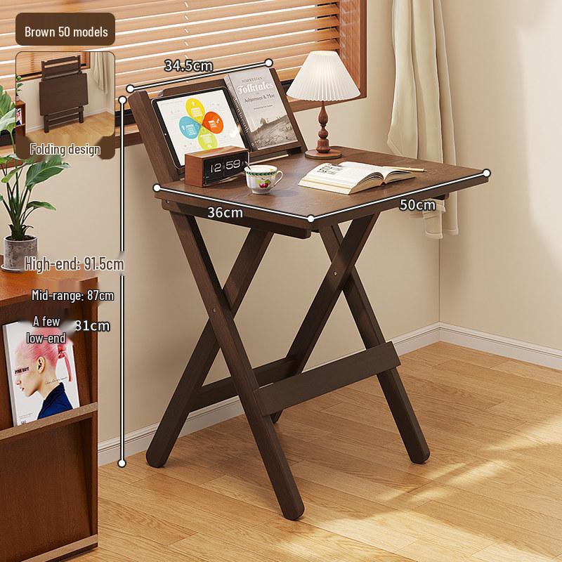 Portable Folding Study Desk - Compact, No Assembly Needed
