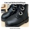 2 Pairs of Boots for 30cm Dolls, Model: BJD Doll Shoes with Back Zipper, Miniature Booties