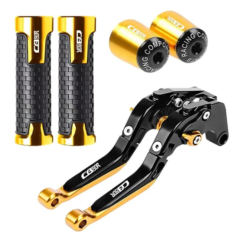 Motorcycle Brake Clutch Levers Handlebar Grips Ends CNC Aluminum For Honda CB 190R 2016 CB190R 2017