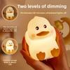 Silicone Cute Duck Pat Night Light LED Colorful Timed Dimmable Cartoon Pat Light