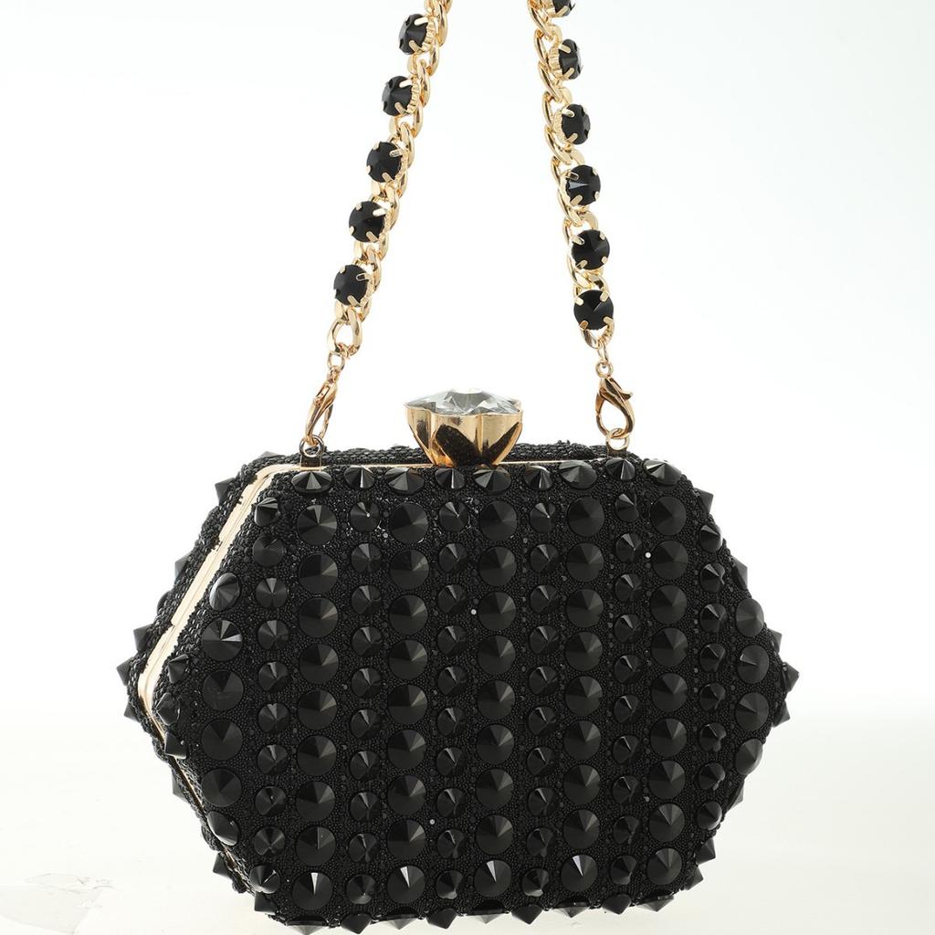 New dinner bag women's handbag diamond-encrusted banquet clutch bag dress evening bag women's Xiaoxiangfeng