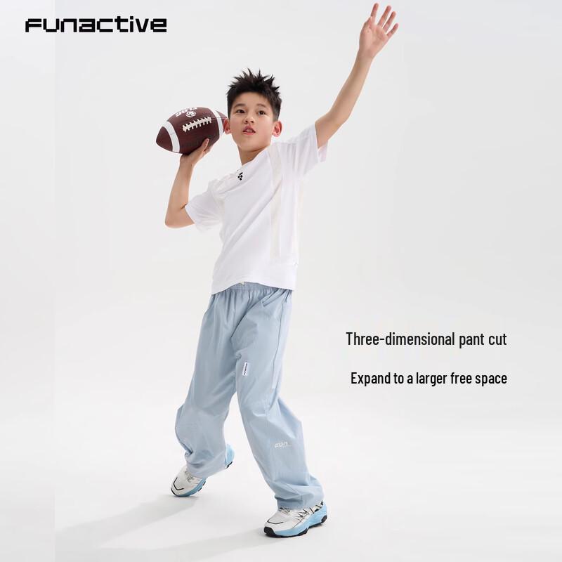 FUN ACTIVE Unisex Kids Lightweight Water-Repellent Outdoor Casual Pants