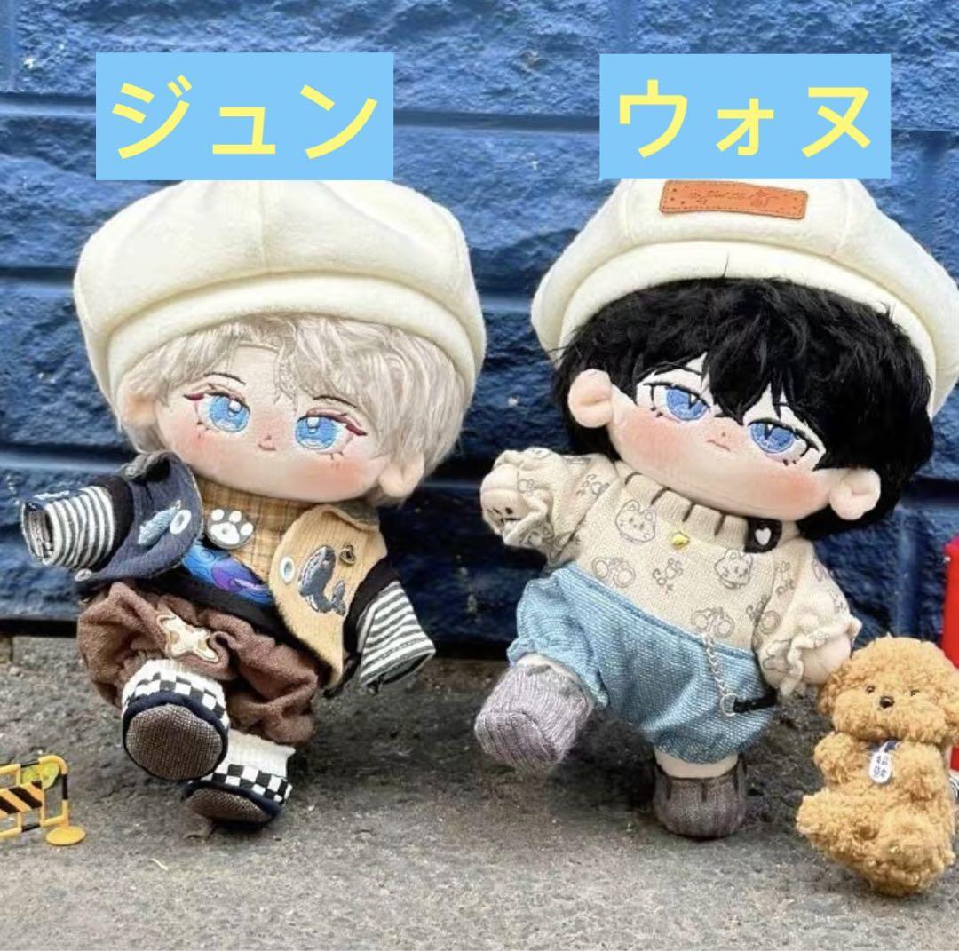 

[USED] SEVENTEEN 20cm k-pop stuffed toy Jun & Wonwoo