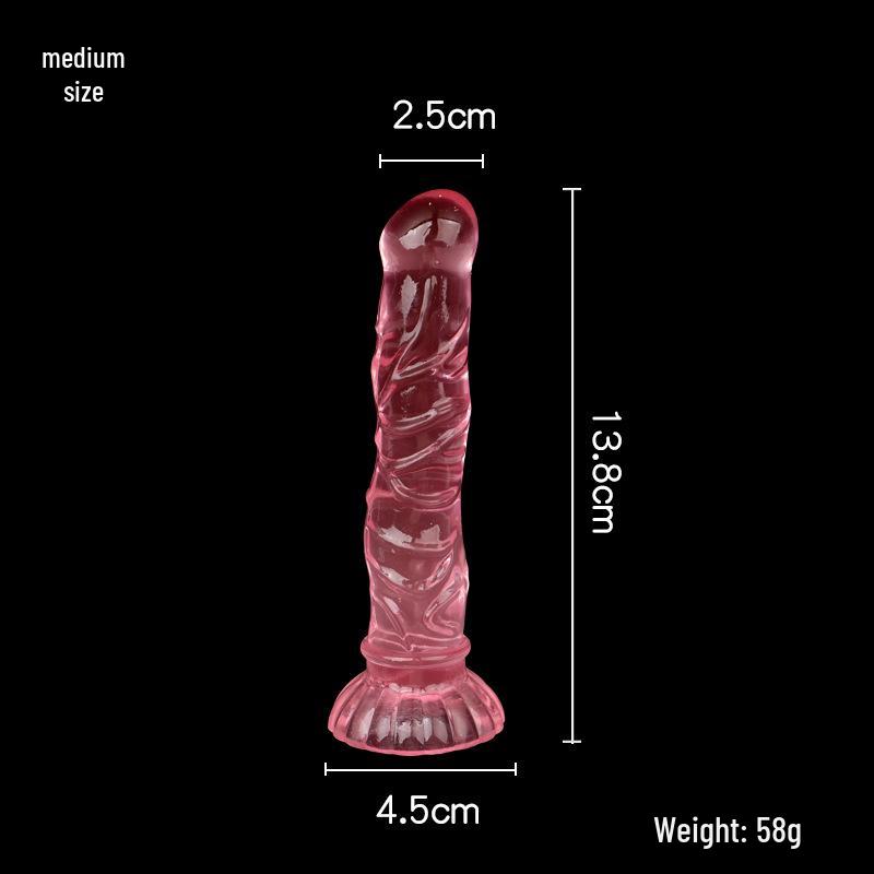Sirena Cristal Crizantemă Ventuză Dildo & Dop Anal Filetat pentru Plăcere Realistă