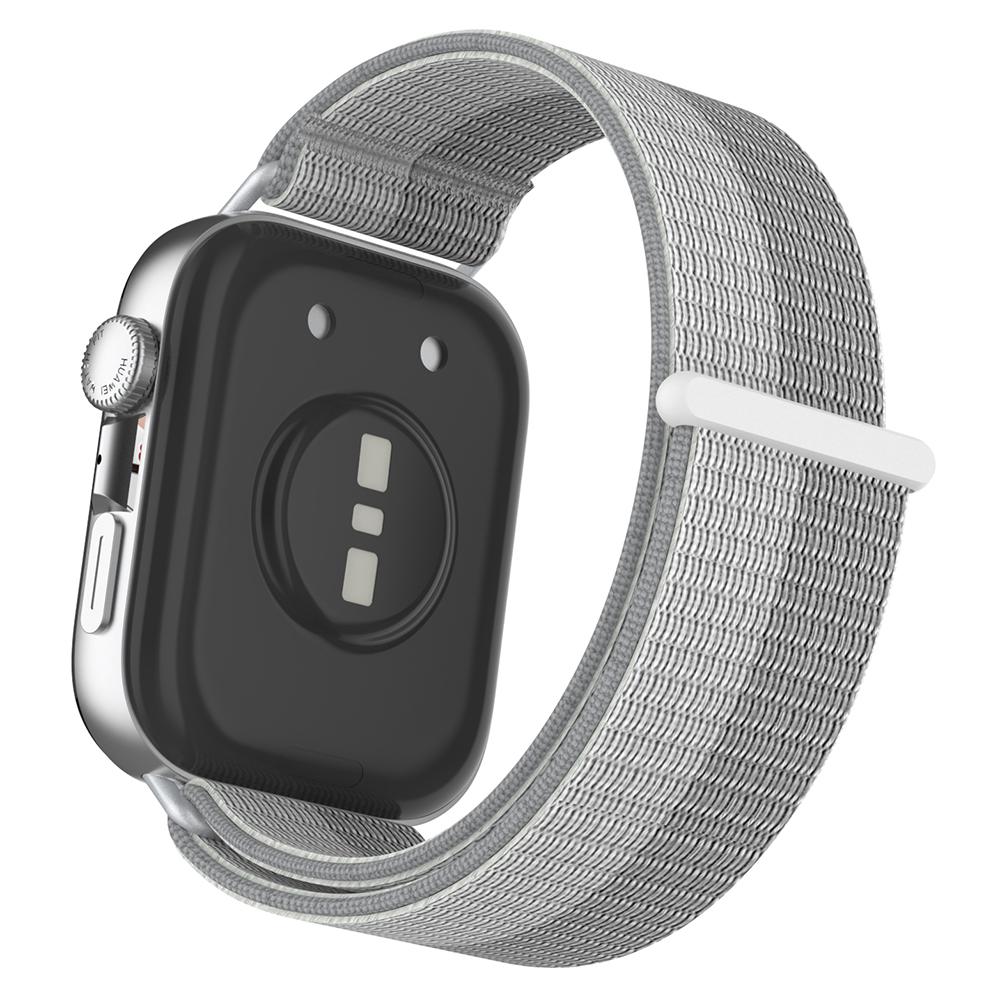 

Ремешок для Huawei Watch Fit 4 Pro/Fit 4/Fit 3 с нейлоновой петлей на липучке Silver