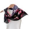Elegant Printing Imitation Silk Scarf Square Scarf High-End Shawl Versatile Neck Small Square Scarf Headscarf