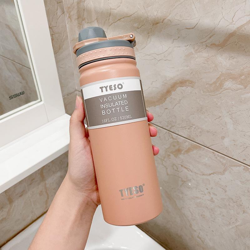 TYESO 530/750ML Stainless Steel Thermos Bottle Travel Cup Vacuum Flask Insulated Water Bottle Sport Thermal Mug Hot & Cold Mug