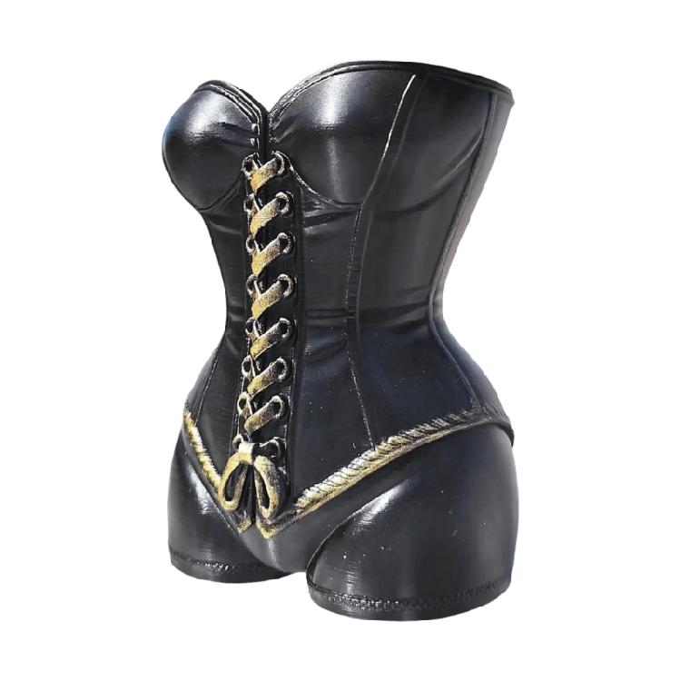 Fashionable 3D Printed Corset Shape Planter Modern Sculptural Design Flower Pot Vases For Living Space Plant Display