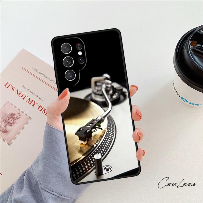 Vinyl DJ Record Art Phone Case For Samsung Galaxy S24 S25 S23 S22 Ultra Note 10 20 Plus S20 S21 FE Cover