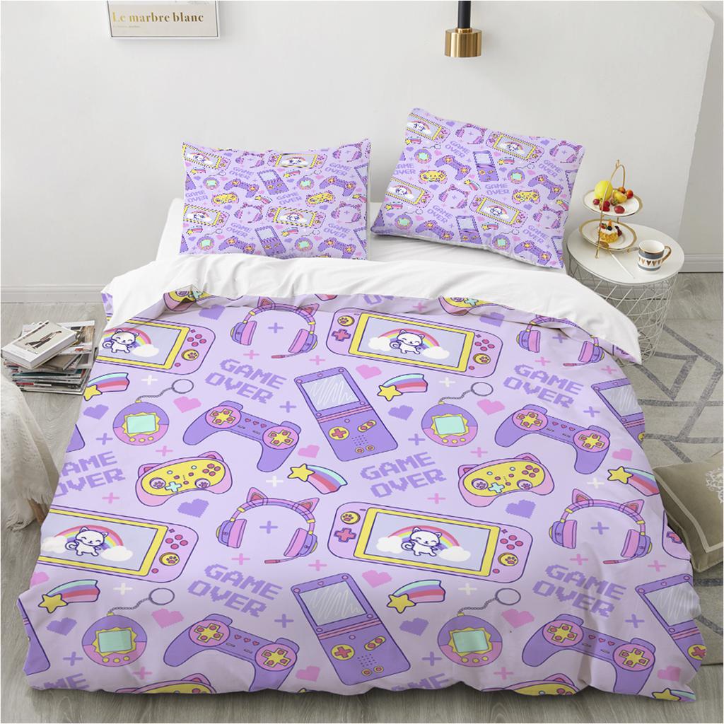 Game Series Duvet Cover King Twin Queen Double Size Kit 3D Printed Pillowcase  New Wholesale Colorful Bedspread