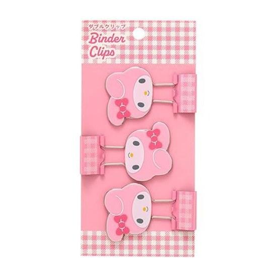 Sanrio Double Clip 3-Piece Set My Melody ABSSteel 615374
