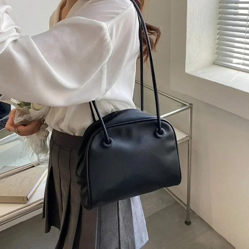 Handtaschen für Damen Retro Hochwertige Naht Schulter Unterarmtasche Nischendesign Herbst Neu Temperament Mode Umhängetaschen