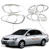 New Car ABS Chrome Accessories Plated Head Tail Lamp Cover Trim Paste Style For Toyota Corolla Altis 2003 2004 2005 2006 2007