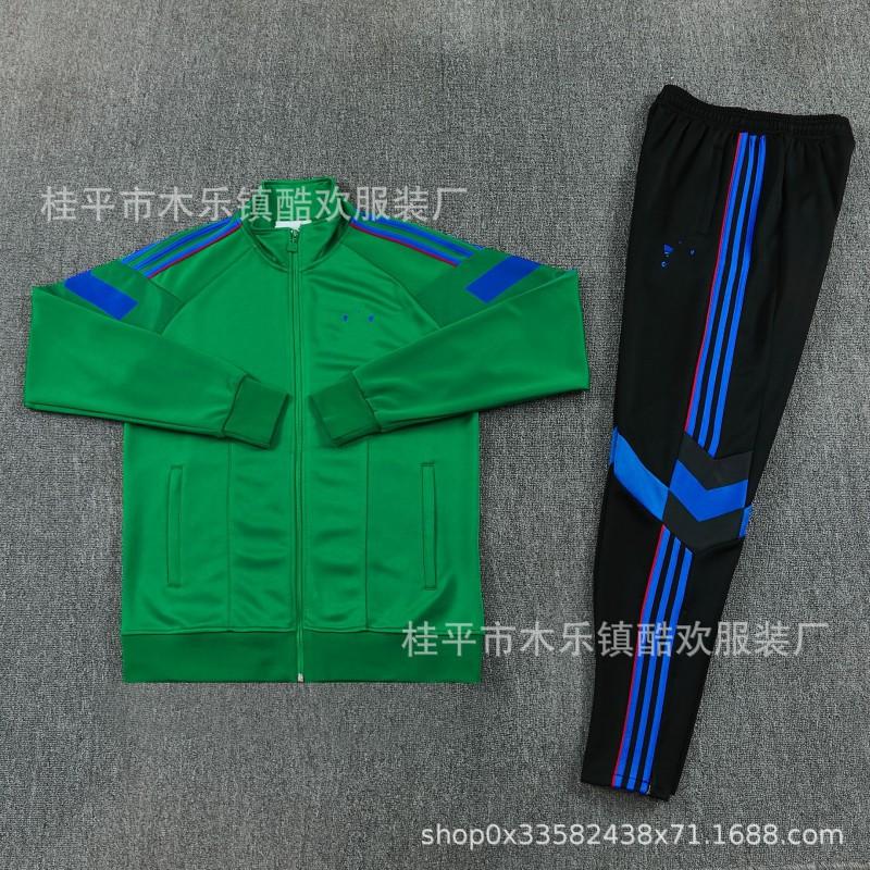 AJ Tracksuit Set Long Zip Football Training Suit No Team Men Women Sportswear