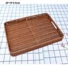 Multistyles Imitation Rattan Fruit Plate Retro Woven Multipurpose Storage Rattan Woven Tea Tray Creative House Candy Packaging