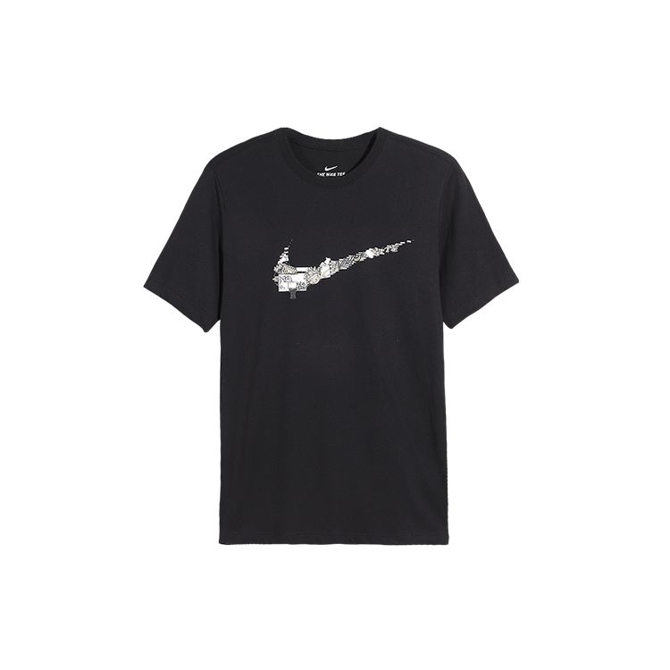 Nike Dri-FIT Basketball Logo Print T-Shirt Black DD0796-010 M