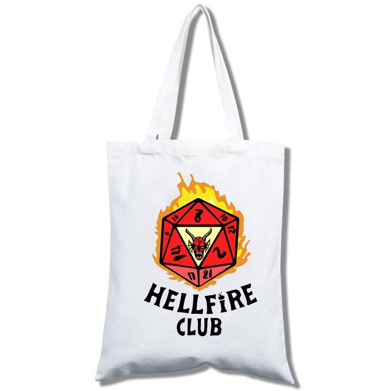 Stranger Things, Student Shopping Mobile Phone Canvas Handheld Crossbody Bag Canvas Bag