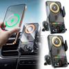 2 In 1 Car Phone Holder & Wireless Charger Car Unicersal Air Vent Electric Rotating Opening Car Wireless Charger Magnetic Holder