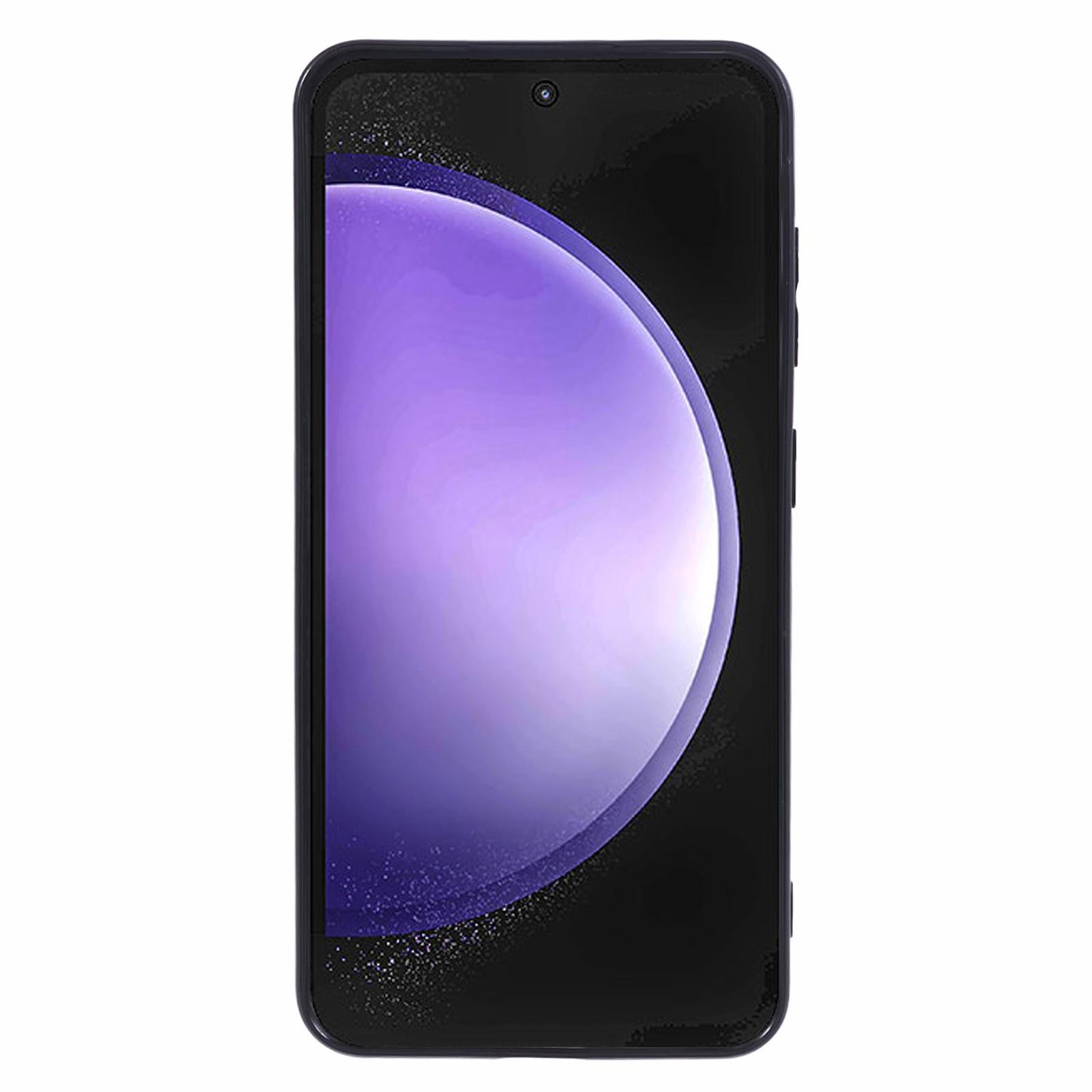 

For Samsung Galaxy S24 Case Precise Cutouts Glossy Soft TPU Phone Back Cover Black