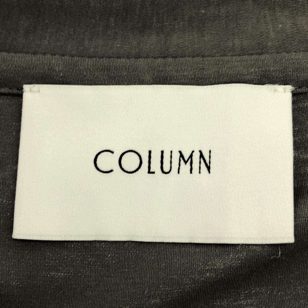 COLUMN Made In Japan Short Sleeve Polo Shirt L Gray Men's Used