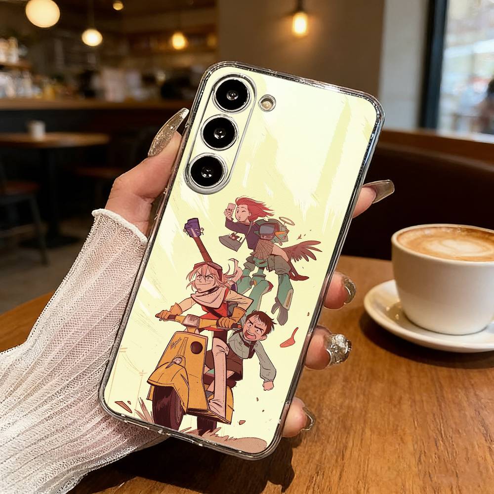 P-Psychedelic F-FLCL Phone Case For Samsung S25,S24,S21,S22,S23,S30,Ultra,S20,Plus,Fe,Lite Transparent Cover