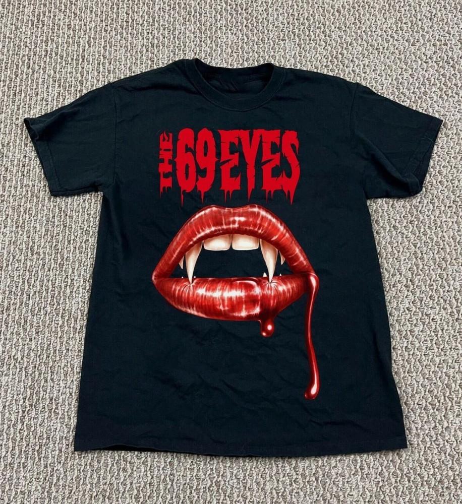 Редкая футболка The 69 Eyes Band Подарок для фаната Все размеры от S до 5XL Унисекс футболка S