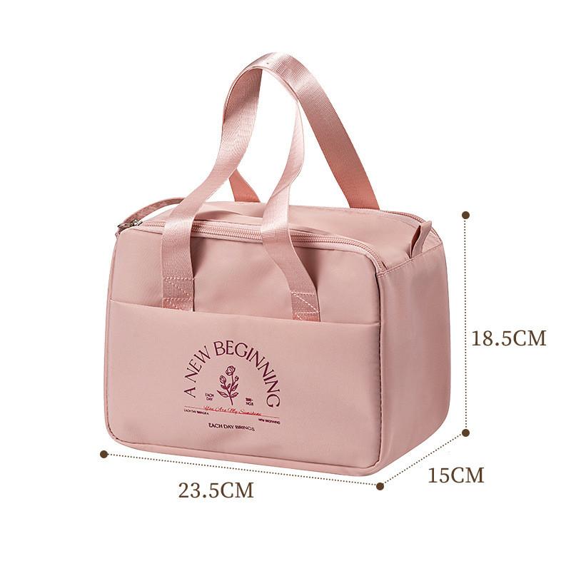 Borsa termica moderna e minimalista per il pranzo per studenti e lavoratori d'ufficio con manico impermeabile