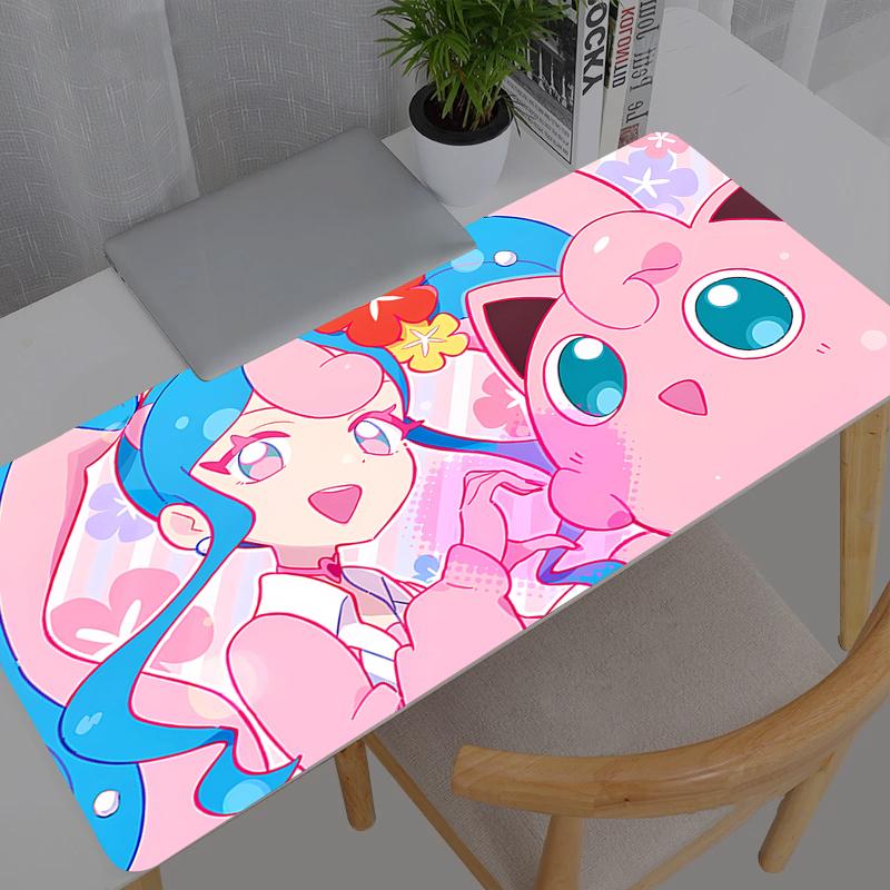 xcm Mouse Pad Gamer Pokemon Pikachu Jigglypuff Large Computer Notebook Pc Mousepad Carpet Gaming Accessories Keyboard