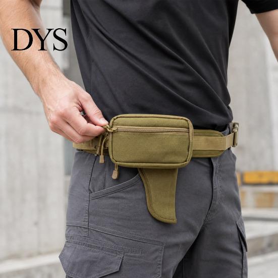 Drop-Down Holster Fanny Pack Tactical Waist Bag with Adjustable Strap, Portable Pack, Multiple Compartments EDC Essentials Organizer Pouch Outdoor