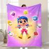 Popular True Rainbow Kingdom Throw Soft Coral Fleece Blanket 310gsm Fluffy Warm Throw for Sofa Bed Couch Bedroom Decor