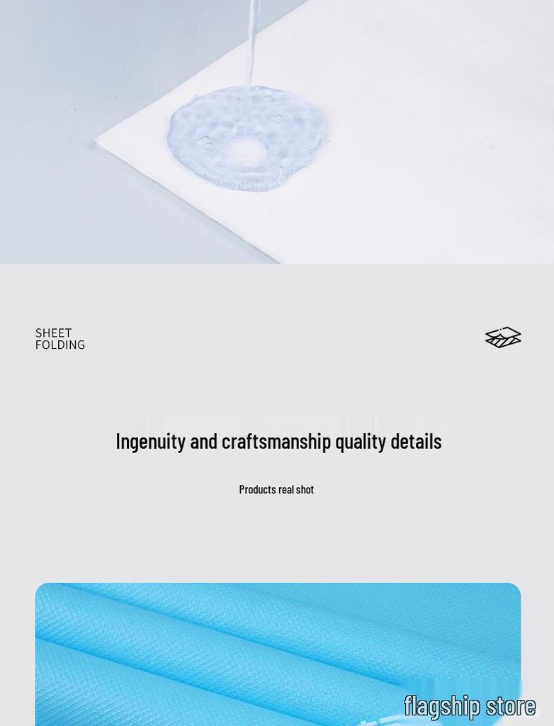 Thick Disposable Massage Bed Sheets with Face Hole - Non-Woven Breathable Material for Beauty Salons