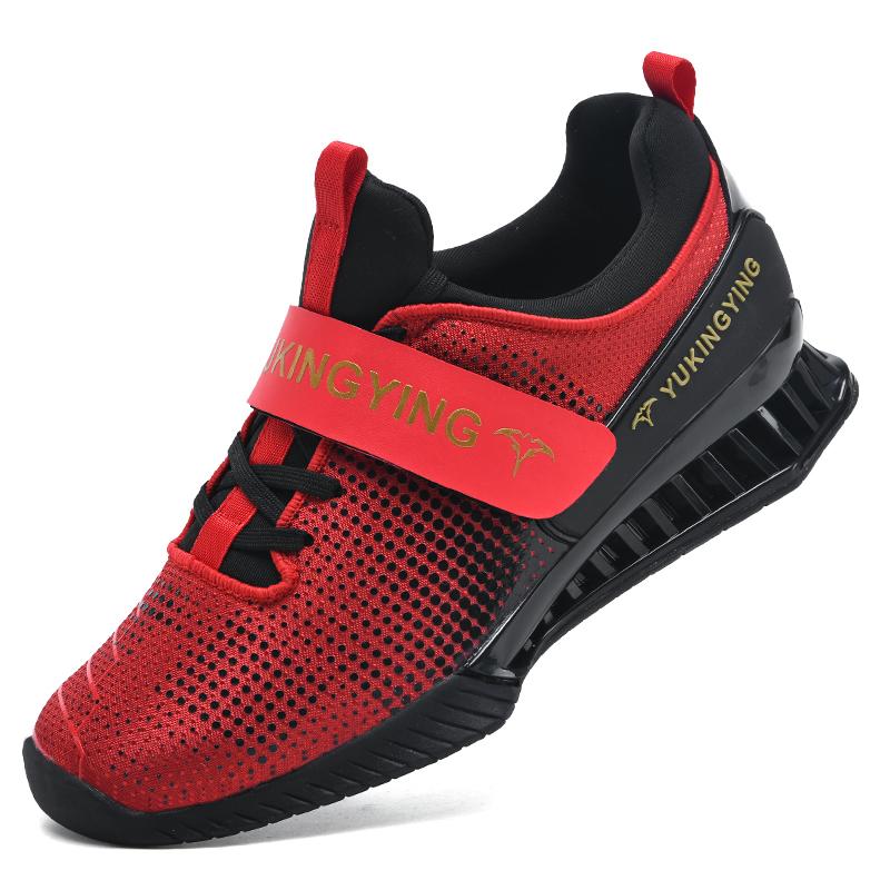 39-46 Men's Plus Size Anti Slip Wear-resistant Breathable Deep Squat Hard Pull Shoes Weightlifting Shoes Casual Training Shoes