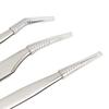 3Pcs Eyelash Tweezers Stainless Steel Blackhead Tweezers Extractor Lash Tweezers for Home Salon